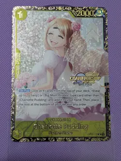 One Piece 2024 Charlotte Pudding Championship OP03-112 R Near Mint NM - Image 1