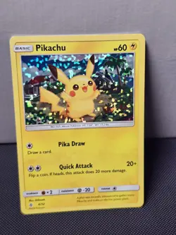 Pokemon Tcg Card Pikachu 4/12 McDonald's Promos 2018 Holo - Image 1