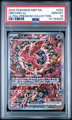 2025 POKEMON MEP PROMO ULTRA-PREMIUM COLLECTION #024 ORICORIO EX PSA 10 - Image 1