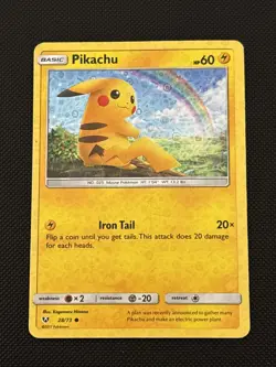 Pokemon TCG Pikachu 28/73 Holo - General Mills Promo Shining Legends - Image 1
