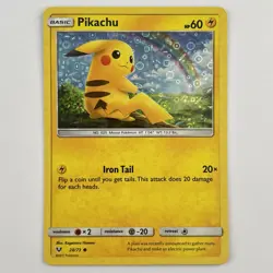Pikachu 28/73 (General Mills) Promo Sun & Moon Sequin Holo - Pokemon TCG - Image 1