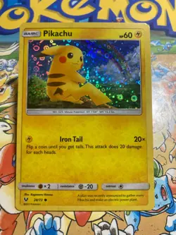 Pikachu 28/73 (General Mills) Promo Sun & Moon Sequin Holo - Pokemon TCG - Image 1