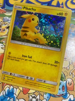 Pikachu 28/73 (General Mills) Promo Sun & Moon Sequin Holo - Pokemon TCG - Image 2