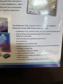 Pokemon TCG Journey Together Pokemon Center Elite Trainer Box ETB FACTORY SEALED - Image 5