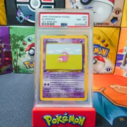 PSA 8 1999 Pokemon Game 1st Edition Fossil Slowpoke 55 - Image 1