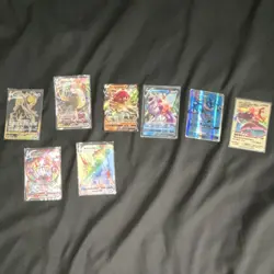Pokemon Ultra Rare Card Lot - V / VMAX / GX / Full Art - BONUS commons included - Image 1
