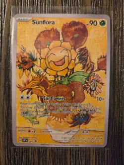 Pokemon Sunflora Van Gogh Black Star Promo Art Card - 90 HP - Image 1