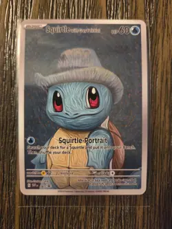 Pokemon Squirtle with Felt Hat Gogh Black Star Promo Art Card - 60 HP - Image 1