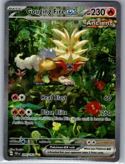 Gouging Fire ex 204/162 SV05: Temporal Forces - Pokemon Card - NM - Image 1