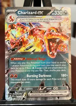 Charizard EX 125/197 Obsidian Flames Holo Double Rare Pokemon Card NM - Image 1