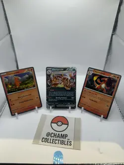 Swirl on Charmander 007 - Charmeleon 008 - Charizard 196 Promo - Pokemon Cards - Image 3