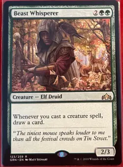 Magic: The Gathering Cards | Beast Whisperer #123 Guilds of Ravnica - NM - Image 1