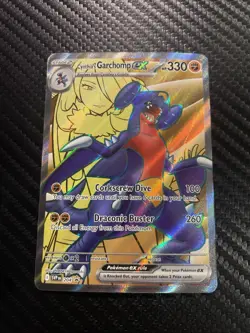 Pokemon TCG Cynthia's Garchomp EX 204 SVP Scarlet & Violet Promo Card - Image 1