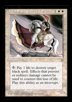 Order of the Sacred Torch LP Light Play Ice Age MTG [6787] - Image 1