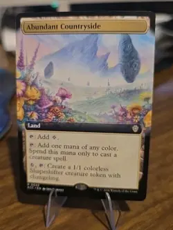 Abundant Countryside Extended Art Commander Lorwyn Eclipsed Magic The Gathering - Image 1