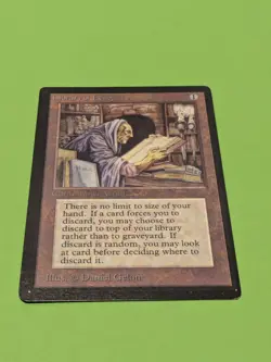 MTG Magic the Gathering LIBRARY OF LENG Beta, WOTC, moderately played, Artifact - Image 3
