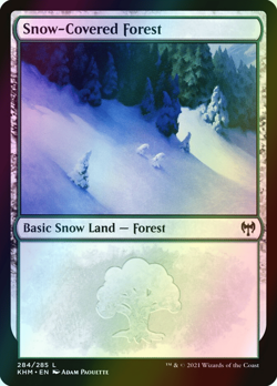 MTG Snow-Covered Forest Foil ** Kaldheim ** English - Image 1