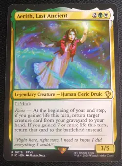MTG Final Fantasy - Aerith, Last Ancient - Rare - Image 1