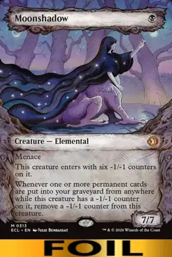 Moonshadow ** FOIL SHOWCASE ** #313 - Lorwyn Eclipsed - NM MTG - Image 1