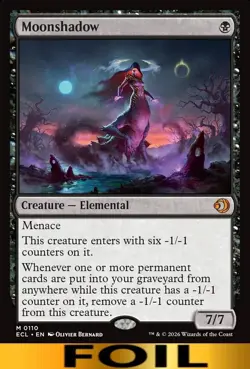 Moonshadow ** FOIL ** #110 - Lorwyn Eclipsed - NM MTG - Image 1