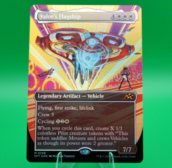 Valor's Flagship | #298 | Mythic | Borderless Foil | Aetherdrift | See Sales! - Image 1