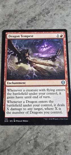 Dragon Tempest Commander: Tarkir: Dragonstorm Regular Enchantment Uncommon MTG - Image 1