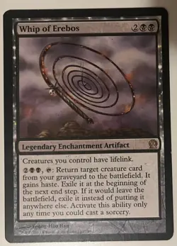 Magic MTG Whip of Erebos *Theros Rare Legendary Artifact* Lightly Played - Image 2