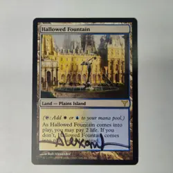 MTG Hallowed Fountain Dissension - Signed by Artist Rob Alexander - Image 1