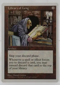 Library of Leng, 5th Edition, Magic the Gathering MTG - Image 1