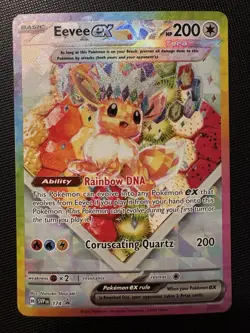 2025 Pokemon Prismatic Evolutions Eevee EX #174 UPC BLACK STAR PROMO Card! - Image 1