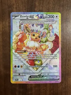 2025 POKEMON SVP EN-SV BLACK STAR PROMO #174 EEVEE ex PRISMATIC EVOLUTIONS CARDa - Image 1