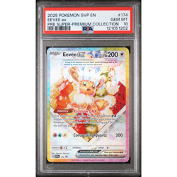 PSA 10 Eevee ex #174 SVP 2025 Pokemon Prismatic Evolutions SPC Black Star Promo - Image 1