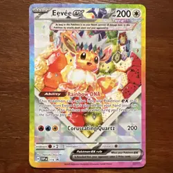 2025 POKEMON SVP EN-SV BLACK STAR PROMO #174 EEVEE ex PRISMATIC EVOLUTIONS CARDa - Image 1