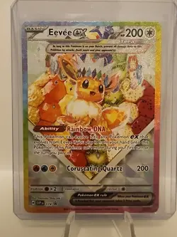 2025 POKEMON SVP EN-SV BLACK STAR PROMO 174 EEVEE EX PRISMATIC EVOLUTIONS - Image 1