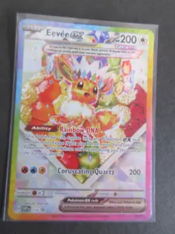 2025 POKEMON SVP EN-SV BLACK STAR PROMO #174 EEVEE ex PRISMATIC EVOLUTIONS CARDa - Image 1