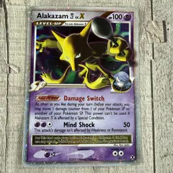 Alakazam Lv.X 103/111 Rising Rivals Holo Ultra Rare Pokemon TCG Nintendo HP - Image 2