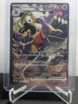 Pokemon TCG Cynthia's Garchomp EX 232/182 SIR Destined Rivals ENGLISH - Image 1