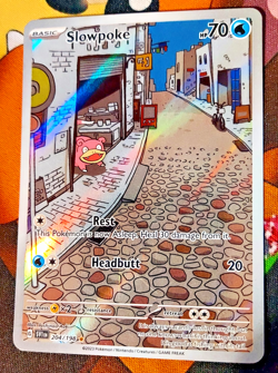 Slowpoke 204/198 Pokemon SV01: Scarlet & Violet Base Set Illustration Rare LP - Image 1
