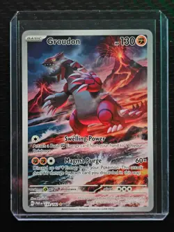 Groudon 199/182 Scarlet & Violet: Paradox Rift Pokemon TCG Card Mint Pack Fresh - Image 1