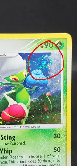 Pokemon Card - Roserade Diamond and Pearl 13/130 Holo SWIRL Rare - Image 2