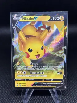 Pikachu V - 043/185 - Pokemon Vivid Voltage Sword & Shield Ultra Rare Card NM - Image 1