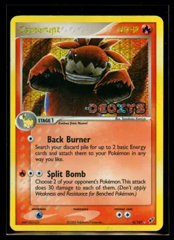 2005 EX - Deoxys Camerupt Reverse Holo Rare Stamped #4 Pokemon Card - Image 1