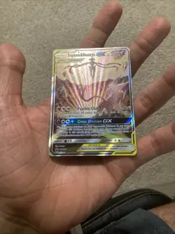 Pokemon TCG Espeon & Deoxys GX SM240 Tag Team Black Star Promo Holo LP - Image 3