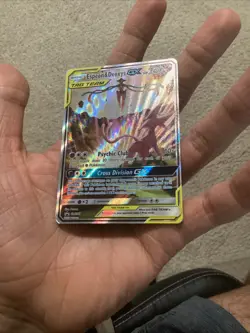 Pokemon TCG Espeon & Deoxys GX SM240 Tag Team Black Star Promo Holo LP - Image 4