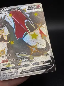 Pokemon Charizard V Secret Rare 79/73 Champions Path Holo ROLLER MARKS EC3 - Image 4