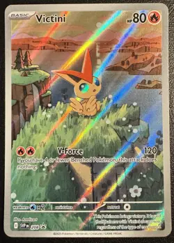 Pokemon TCG Victini 208 Black Star Promo Black Bolt White Flare - Image 1