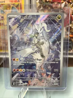 N’s Reshiram 167/159 (NM) IR Scarlet & Violet: Journey Together 2025 Pokemon - Image 1