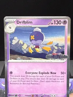 Pokemon Card Drifblim SVP135 Stellar Crown Prerelease Promo Near Mint - Image 2