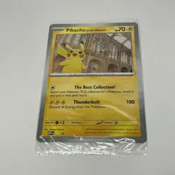 Pikachu At The Museum x Natural History London Jumbo Pokemon Card IN HAND - Image 4