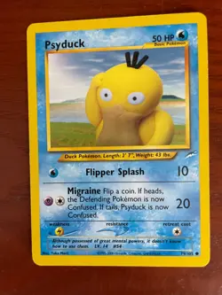 Pokemon Psyduck 79/105 SINGLE USED EXCELLENT CONDITION SEE PHOTOS - Image 1